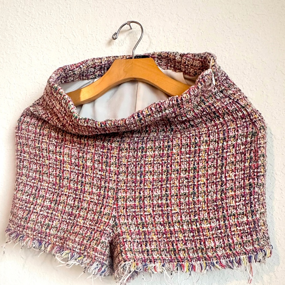 Zara shorts size M tweed style